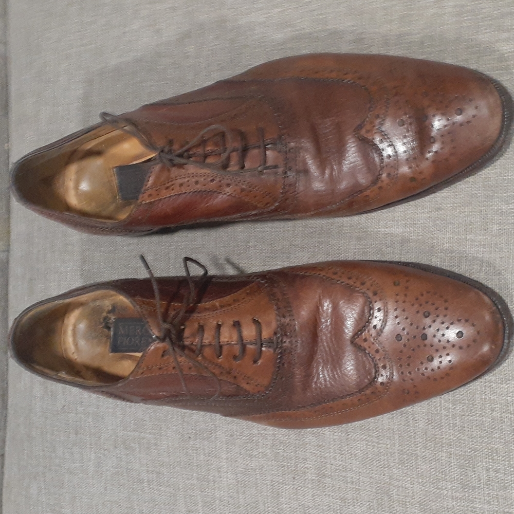 Mercanti Fiorentini men brown dress shoe size 10M - Picture 1 of 11